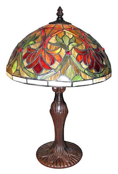 Tiffany Coloured FDL Large Lamp - Click Image to Close